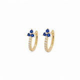 EA 3 CZ Hoop – 925 Sterling Silver | HOOPS AND HUGGIES Collectio