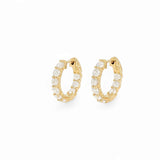 Security CZ Hoop – 925 Sterling Silver | HOOPS AND HUGGIES Collection