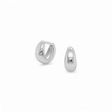 Chunky Plain Huggie – 925 Sterling Silver | HOOPS AND HUGGIES Collection