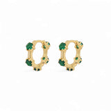 Color CZ Hoop – 925 Sterling Silver | HOOPS AND HUGGIES Collection