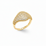 Pavé cz Pinky Ring – 18 GP Italian Craftsmanship | PINKY Collection