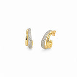 2Tone Hoop – 925 Sterling Silver | HOOPS AND HUGGIES Collection