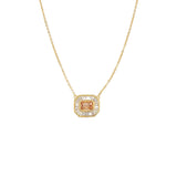 Glamour Baguettes & Stone Necklace – 925 Sterling Silver | SHAPES Collection