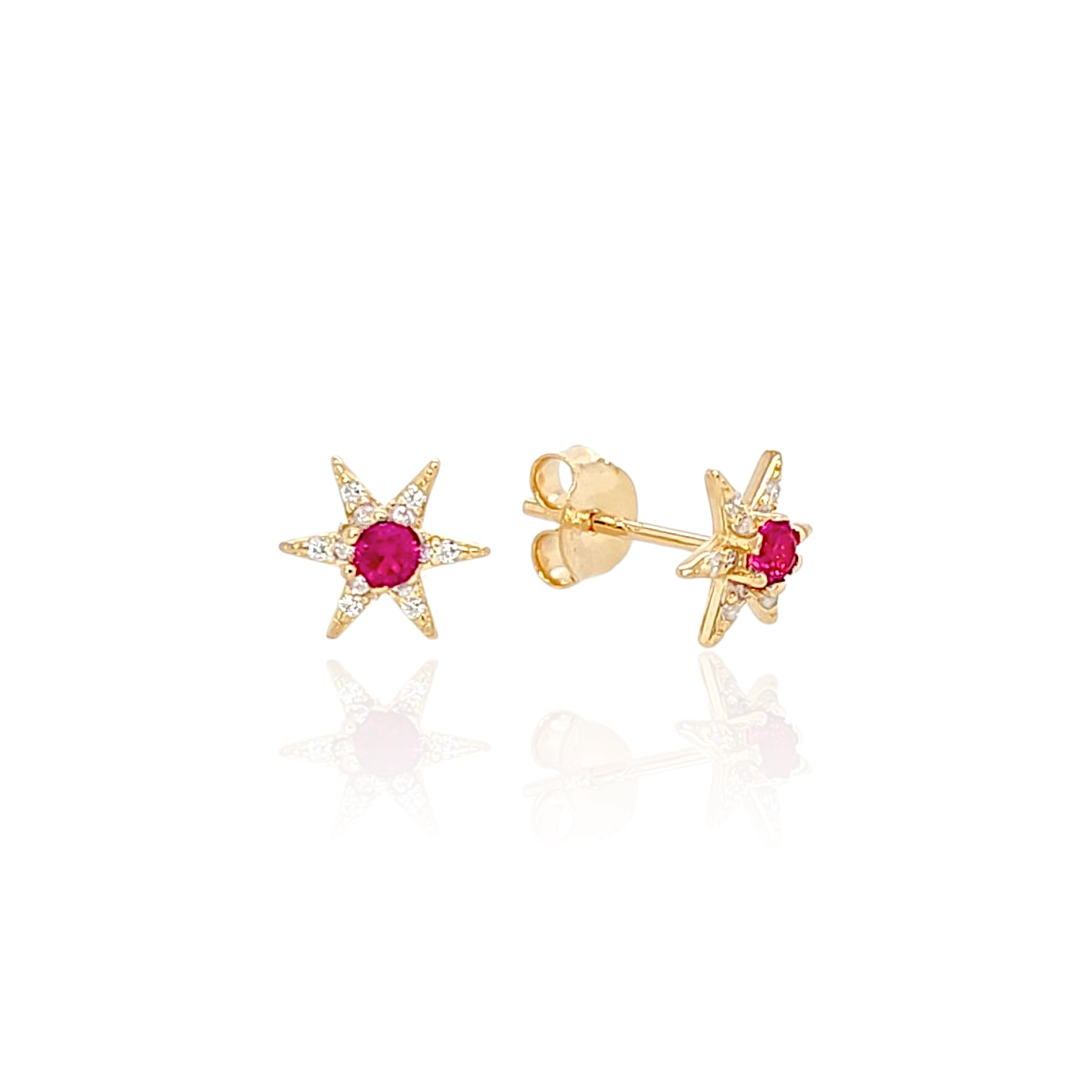 Dotpoint Star Stud – 925 Sterling Silver | STUDS Collection