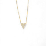 Heart Pavé Necklace – 925 Sterling Silver | SHAPES Collection