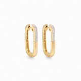 Earring Lock | Two tone | 18k gold plated | Italian brass