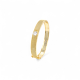 Bangle luxury | 18k gold plated | Italian brass