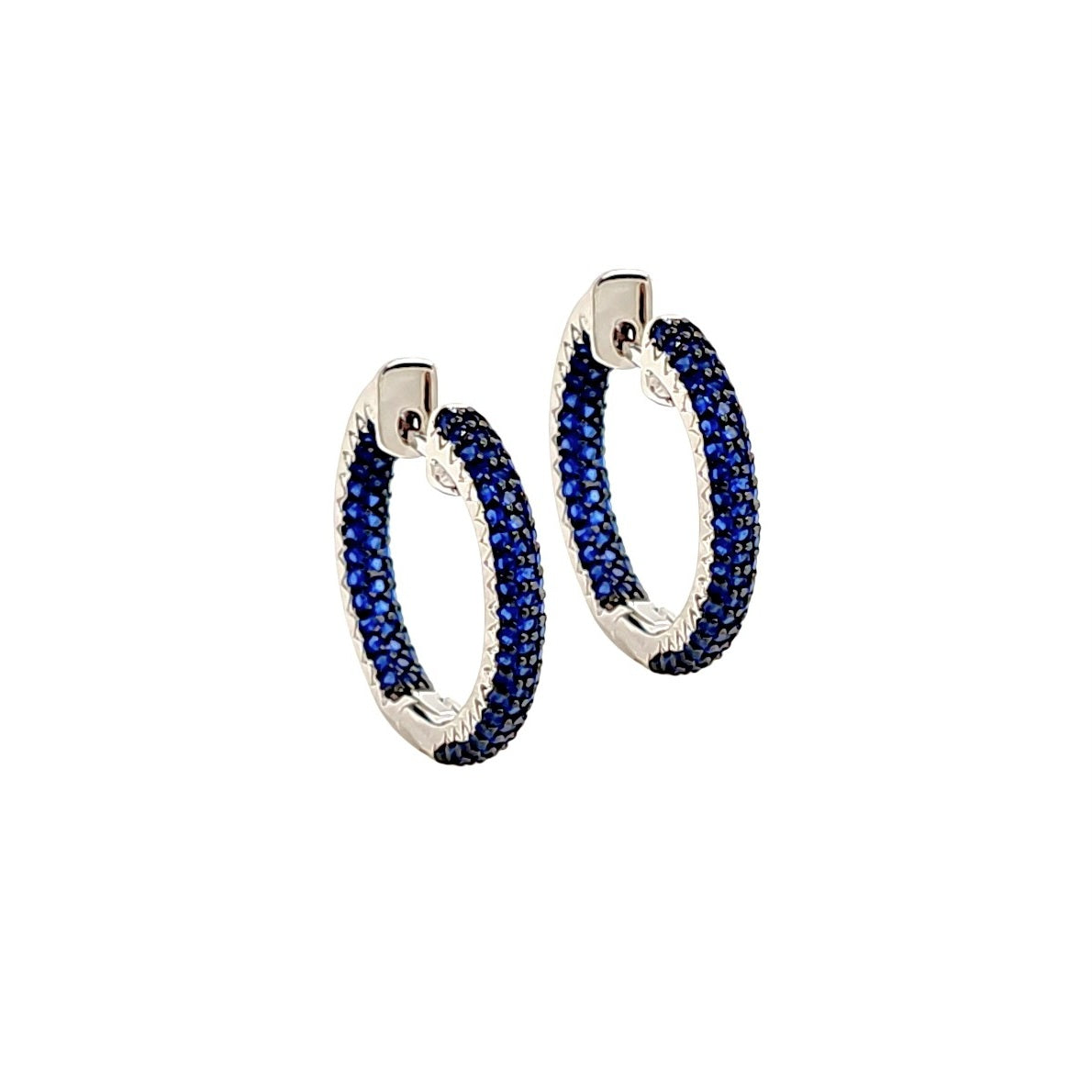 Hoop earrings micro pavé | 18k gold plated | Italian craftmanship