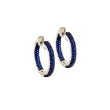 Hoop earrings micro pavé | 18k gold plated | Italian craftmanship