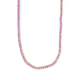 Tennis Diamond | 18k gold plated brass | Italian craftmanship