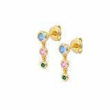 Earring Martini studs | 18k gold plated | Italian craftmanship