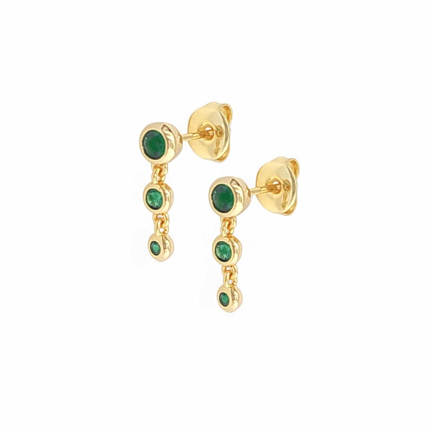 Earring Martini studs | 18k gold plated | Italian craftmanship