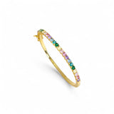 Bangle Viena | 18k gold plated brass | Italian craftmanship | Cubic zirconias