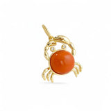 Charm Sea | 18k gold plated | Italian brass | Semiprecious stone