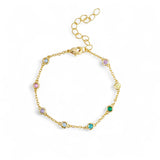 Bracelets points | 18k gold plated | Italian craftmanship