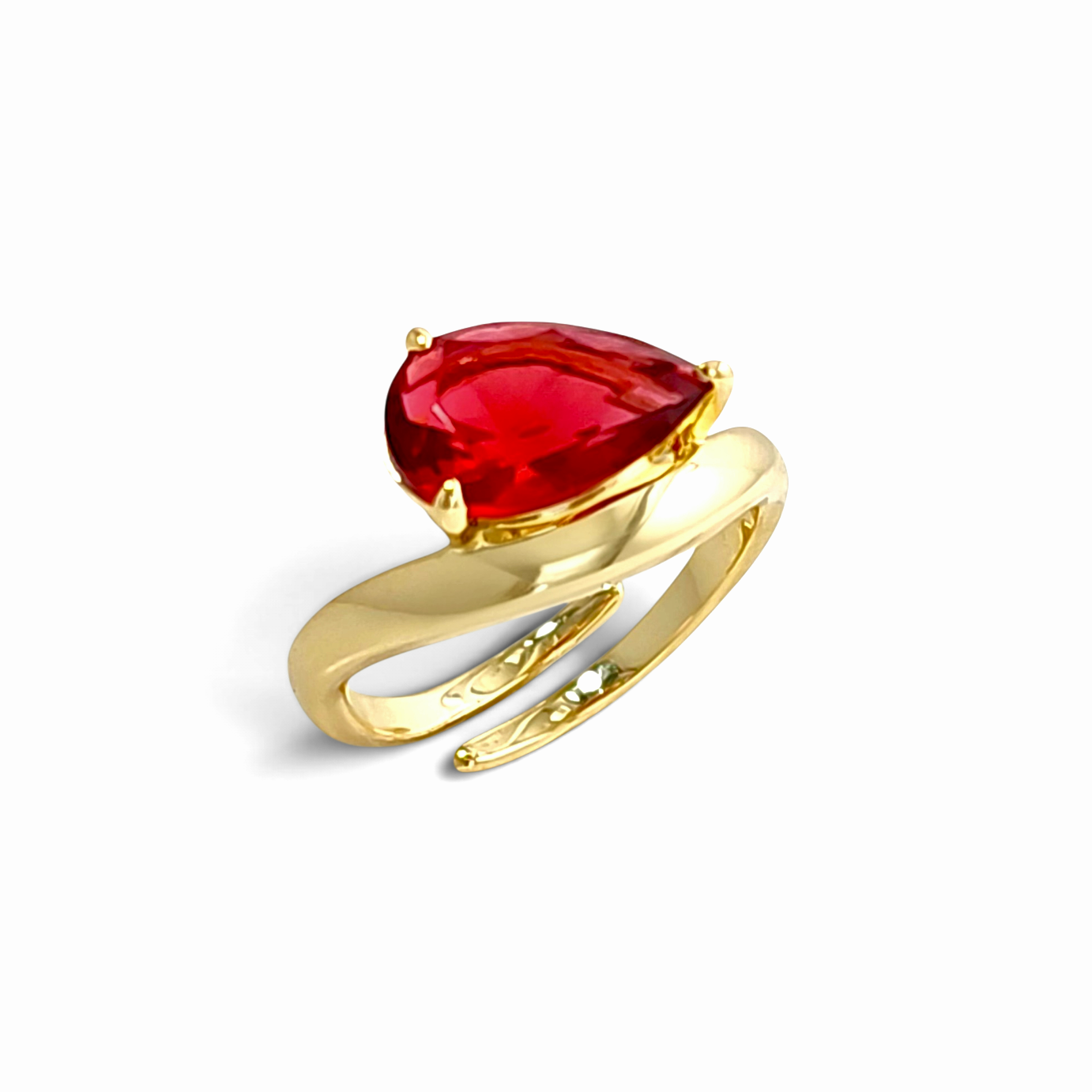 Magnetism Wave Ring | 18K Gold plated | Italian craftmanship