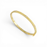 Thin Crisp Bangle | 18k gold plated | Italian craftmanship