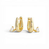 Glory Hoop earring | 18K Gold plated | Italian craftmanship