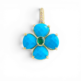 Sonya Flower Pendant | 18K gold plated | Italian craftmanship