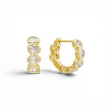 Huggie Bubble ovals | 18k gold plated | Italian craftmanship