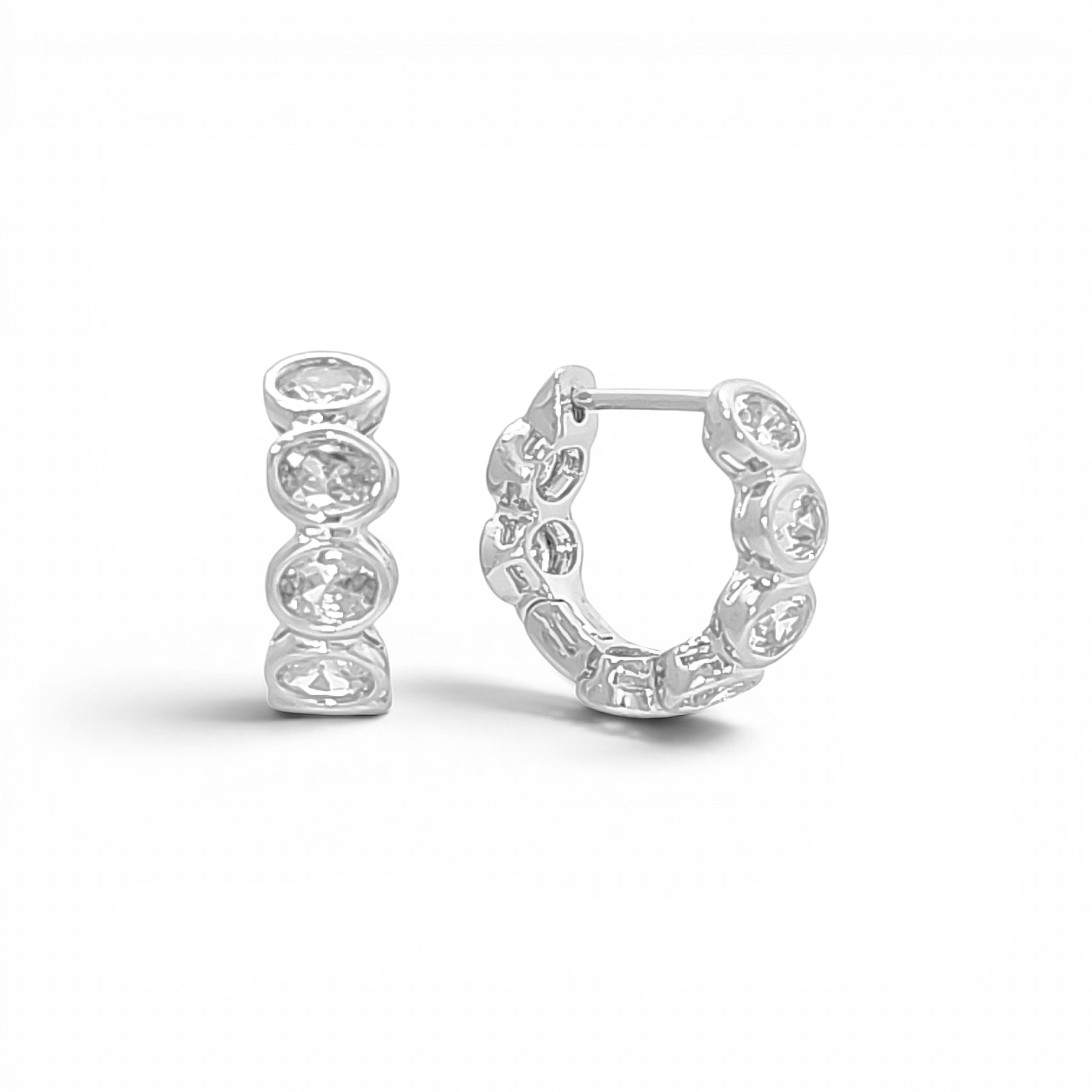 Huggie Bubble ovals | 18k gold plated | Italian craftmanship