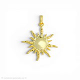 Sunset Sun Pendant | 18k Gold plated | Italian craftmanship