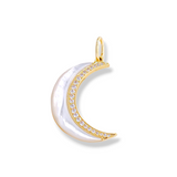 Moon pendant | 18k Gold plated | Italian craftmanship