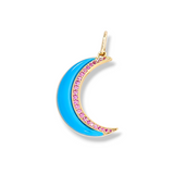 Moon pendant | 18k Gold plated | Italian craftmanship