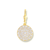 Bright micro-pave Pendant | 18k Gold plated | Italian craftmanship