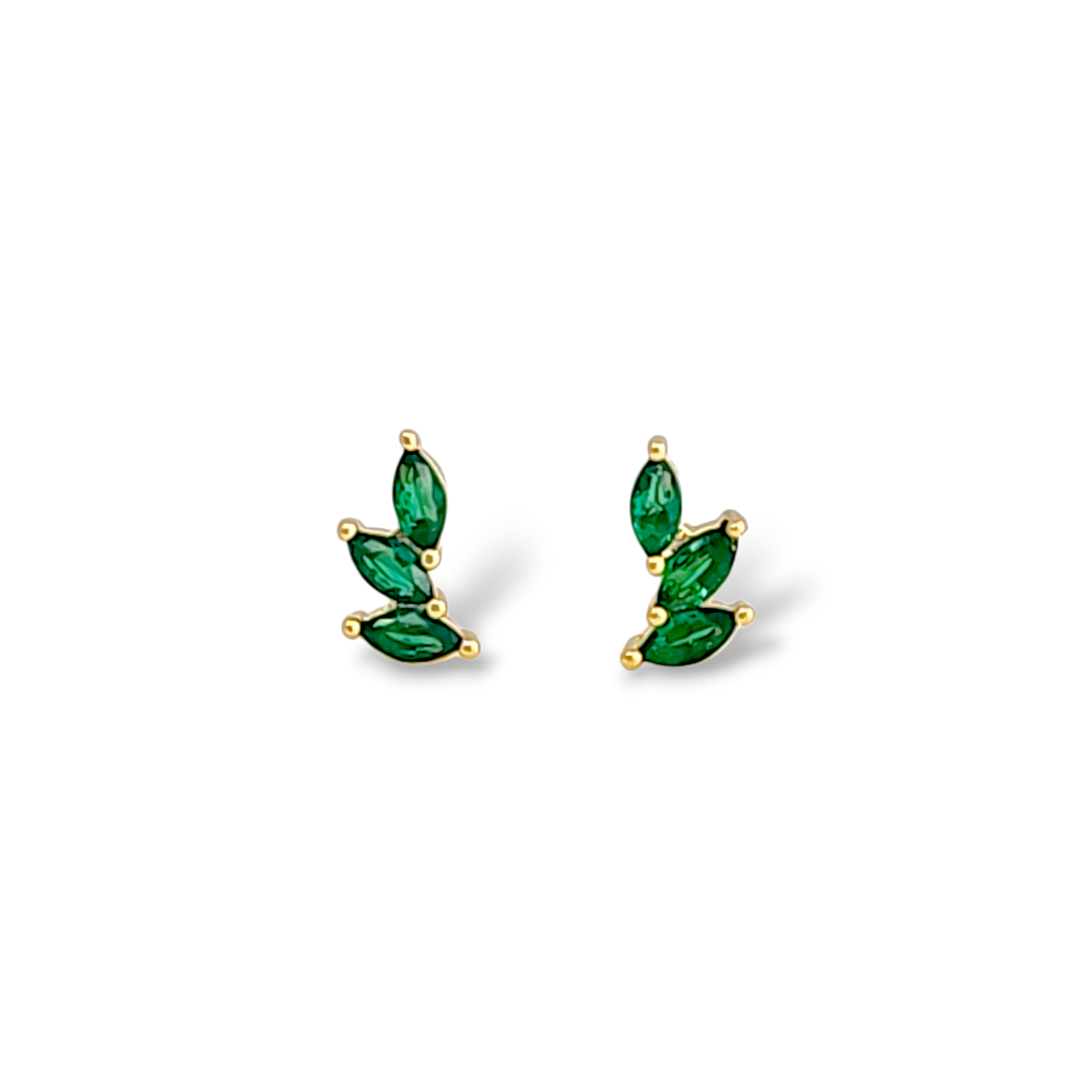 Tiny earring in 18k gold plated brass — Silver Italy, view 4