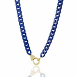 Chic Summer beach | Link necklace | Front lobster clasp for pendants | 18k gold plated | Cubic cz