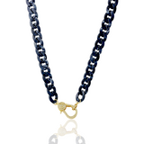Chic Summer beach | Link necklace | Front lobster clasp for pendants | 18k gold plated | Cubic cz