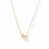 Fancy Thin necklace | Front lobster clasp for pendants | 18k gold plated | Italian craftmanship