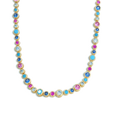 Mermaid bubbles tennis necklace | 18k gold plated | Italian craftmanship