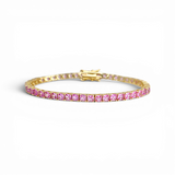 Rainbow Tennis Bracelet | 18 Karat Gold Plated | Italian Craftsmanship