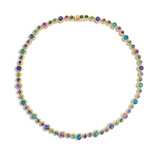 Mermaid bubbles tennis necklace | 18k gold plated | Italian craftsmanship