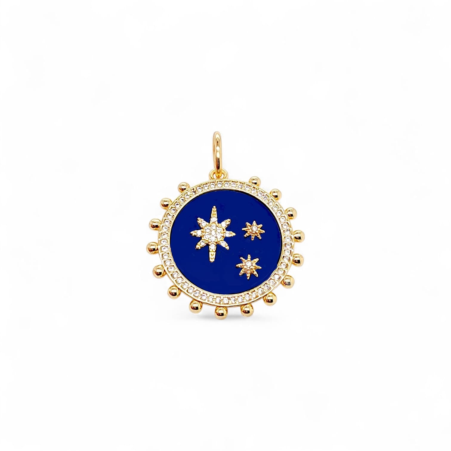 Charm Stelar | 18k gold plated | Italian brass | Cubic zirconia