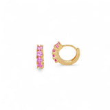 Huggie King | 18k gold plated | Italian brass | cubic zirconia