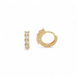 Huggie King | 18k gold plated | Italian brass | cubic zirconia