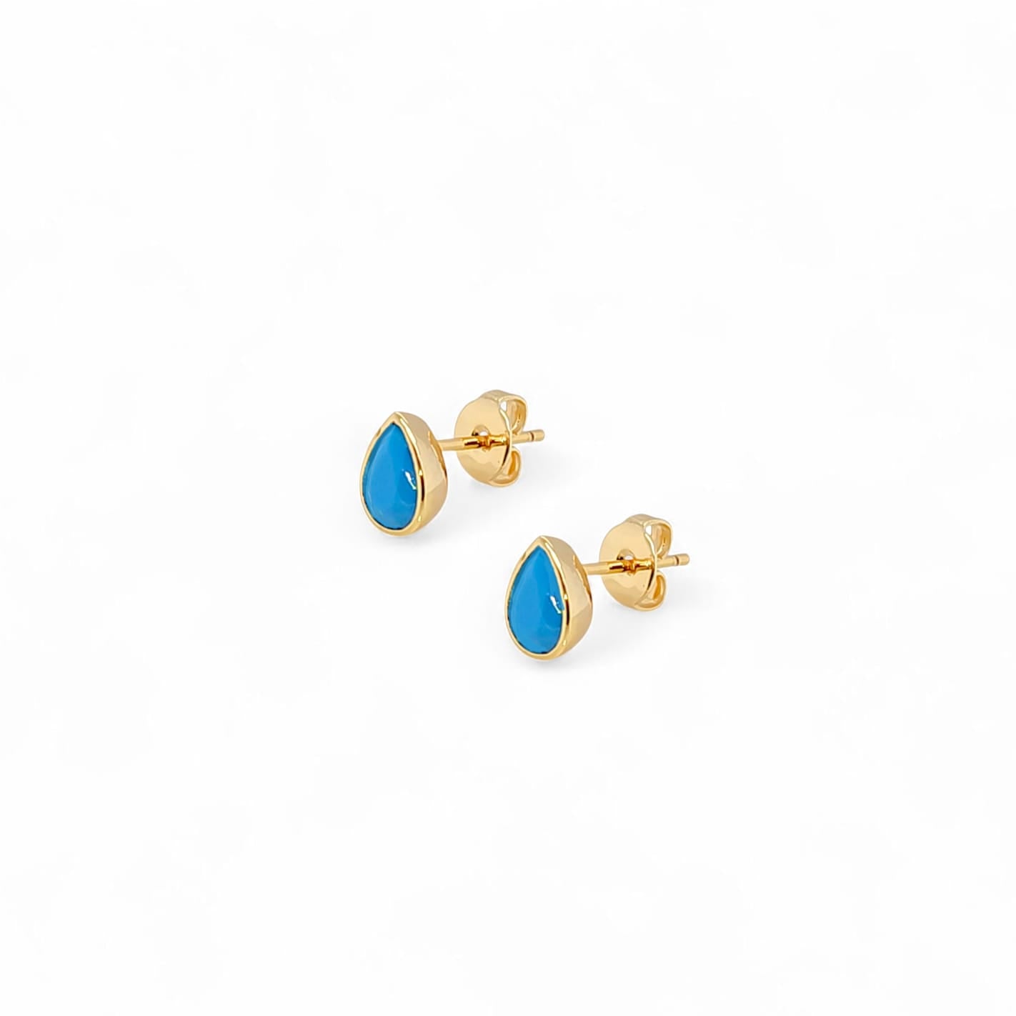 Stud Tobby | 18k gold plated | Italian brass | Cubic zirconia