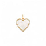 Charm Heart | 18k gold plated | Italian brass | Stones and cubic zirconia