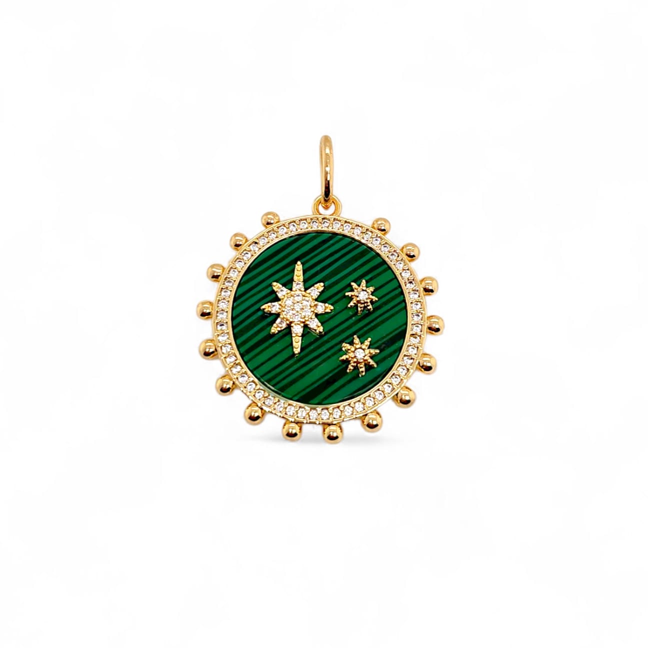 Charm Stelar | 18k gold plated | Italian brass | Cubic zirconia