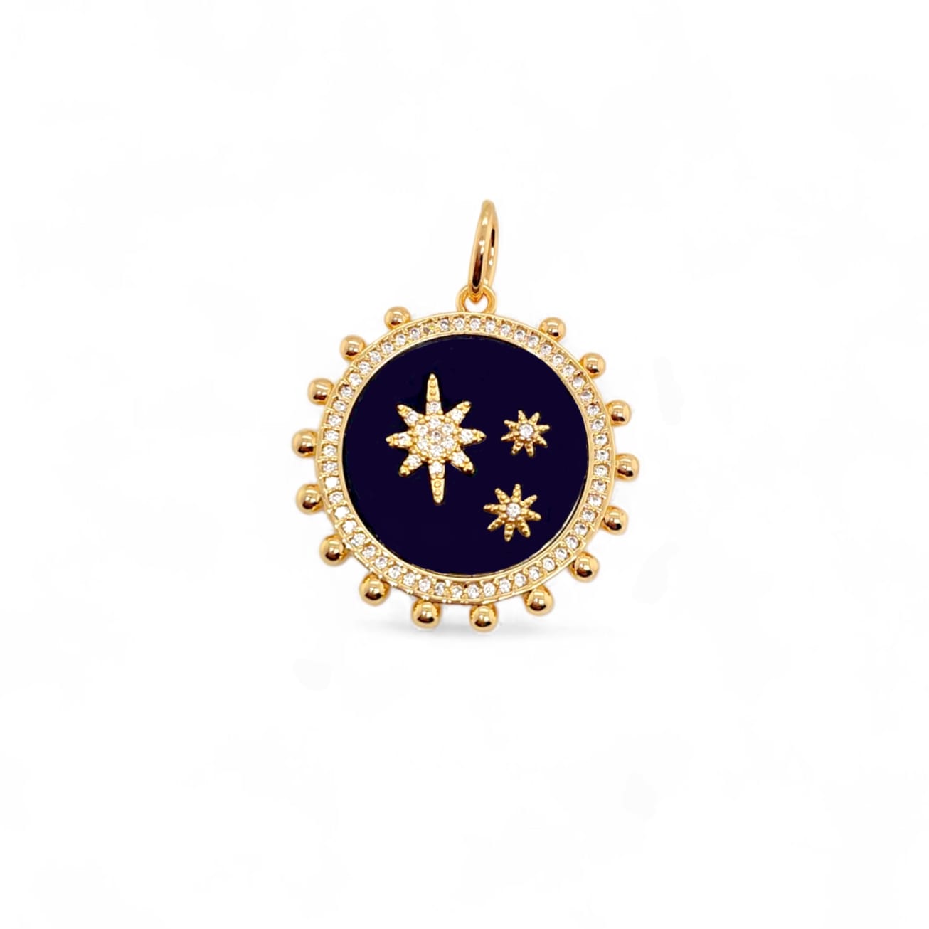 Charm Stelar | 18k gold plated | Italian brass | Cubic zirconia