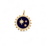 Charm Stelar | 18k gold plated | Italian brass | Cubic zirconia