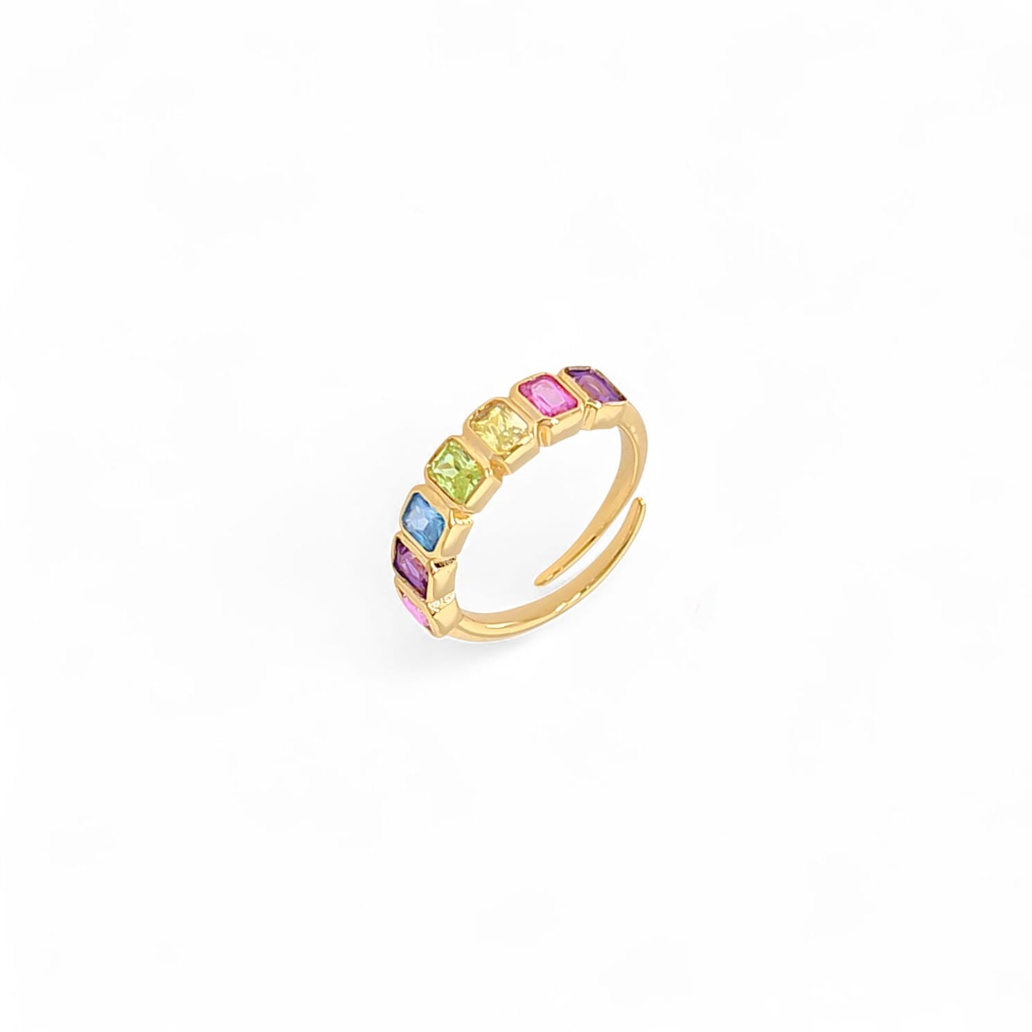 Brass Ring Trend | 18k gold plated | Italian Brass | Cubic zirconia