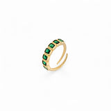 Brass Ring Trend | 18k gold plated | Italian Brass | Cubic zirconia