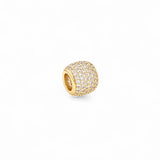Charm diamond ball | 18k gold plated | Italian brass | cubic zirconia