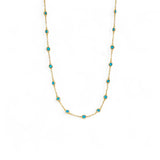 Necklace points 16'' | 18k gold plated | Italian brass | Cubic zirconia