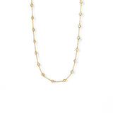 Necklace points 16'' | 18k gold plated | Italian brass | Cubic zirconia