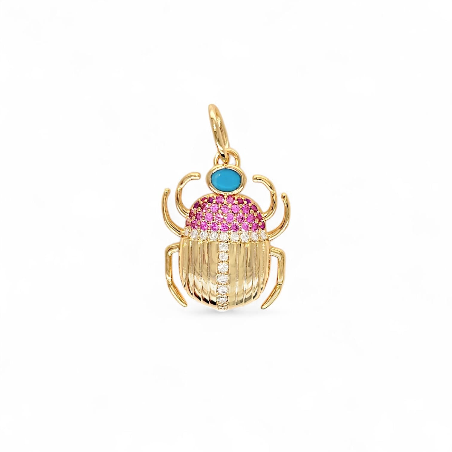 Charm Glamour | 18k gold plated | Italian brass | cubic zirconia's